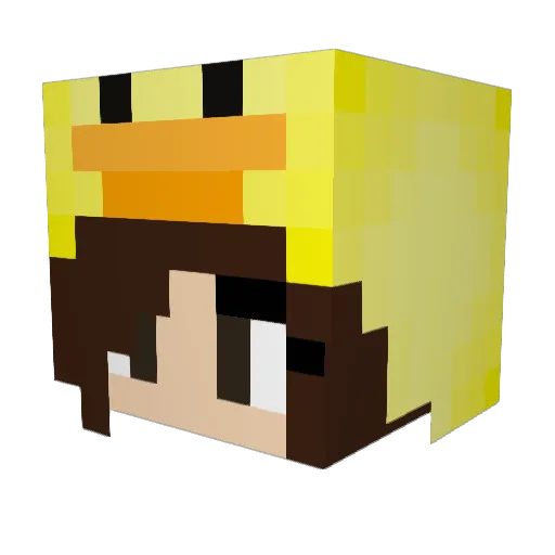 Sjepap25 Minecraft avatar head, 3D render