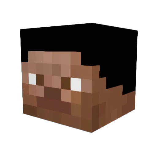 Sjutupilj Minecraft avatar head, 3D render