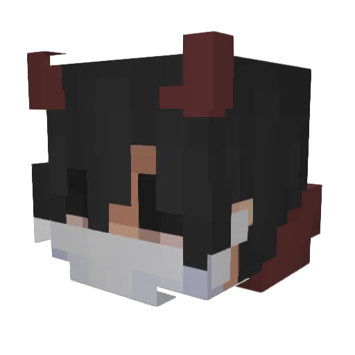Sjxn Minecraft avatar head, 3D render