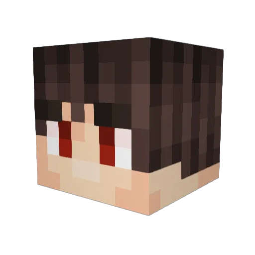 Sjygin Minecraft avatar head, 3D render