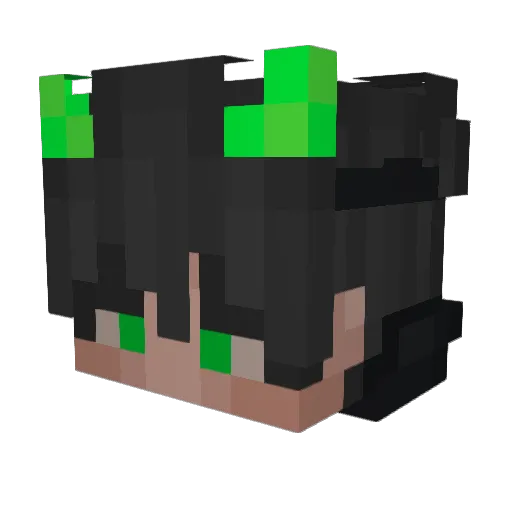 Sk0rmy_ Minecraft avatar head, 3D render