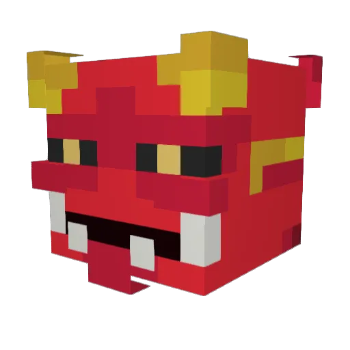 Sk1llup Minecraft avatar head, 3D render