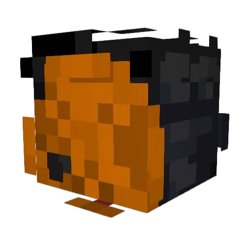 SkTheBeast Minecraft avatar head, 3D render