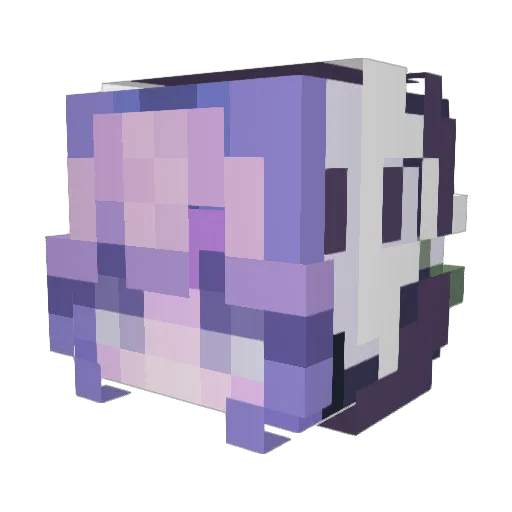 SkYbAbY2121 Minecraft avatar head, 3D render