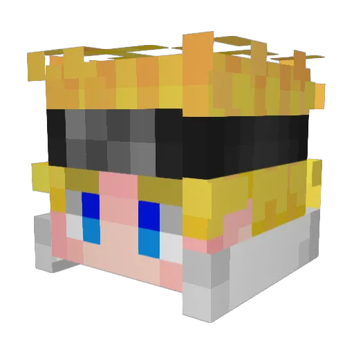 Sk_Gamer48 Minecraft avatar head, 3D render