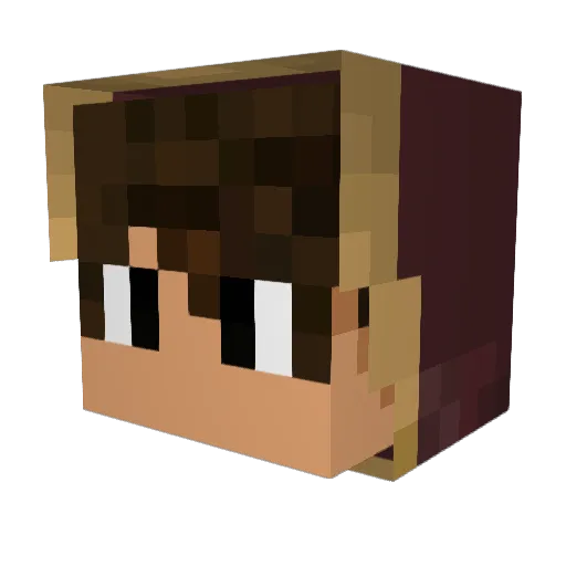 Ska_ler Minecraft avatar head, 3D render