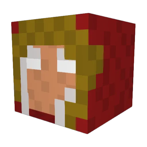 Skaab Minecraft avatar head, 3D render