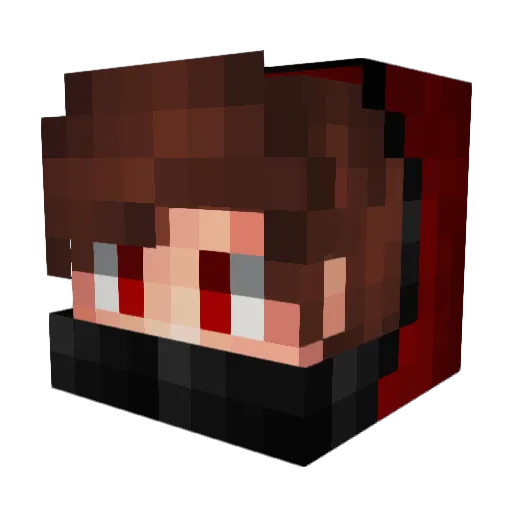 SkacHoo_Gaming Minecraft avatar head, 3D render
