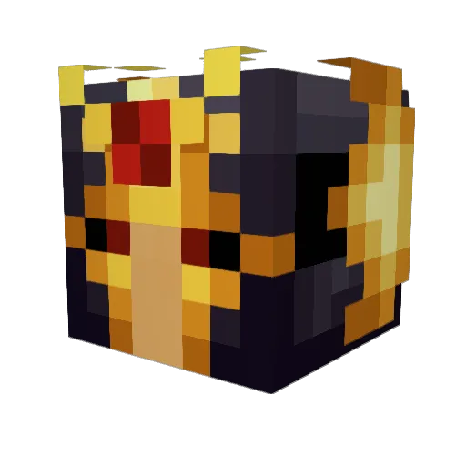 Skade03 Minecraft avatar head, 3D render