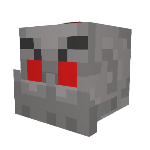 Skadfled Minecraft avatar head, 3D render