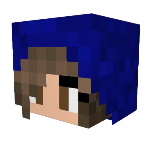 Skadi34 Minecraft avatar head, 3D render