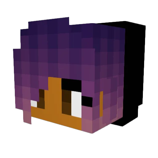 Skaepie Minecraft avatar head, 3D render