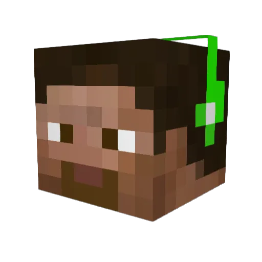 SkaffaeI Minecraft avatar head, 3D render