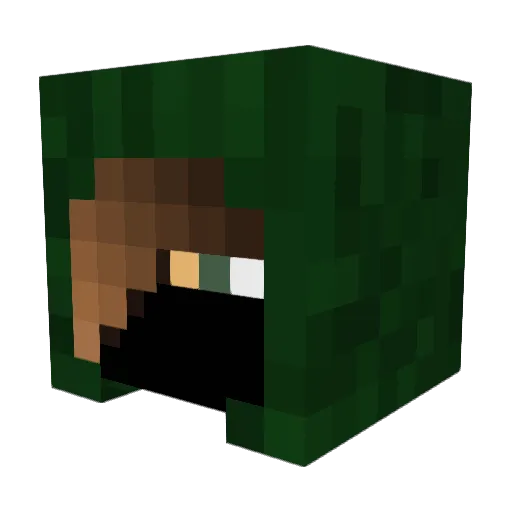 SkaiAres Minecraft avatar head, 3D render