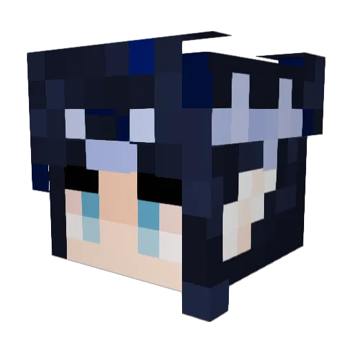 Skaiah Minecraft avatar head, 3D render