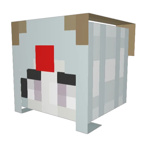 Skala20 Minecraft avatar head, 3D render