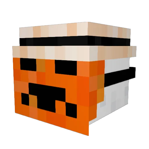 Skalakis Minecraft avatar head, 3D render