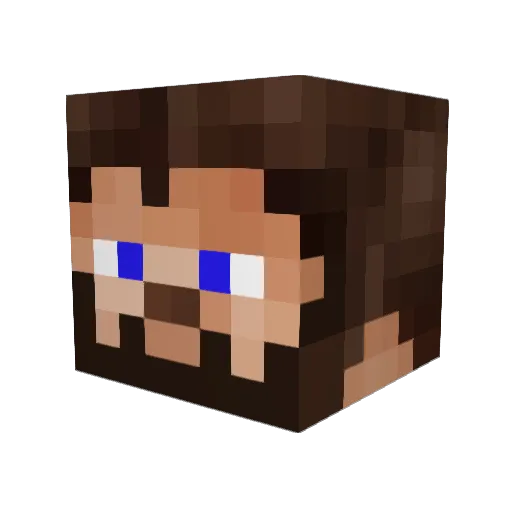 Skalecc Minecraft avatar head, 3D render