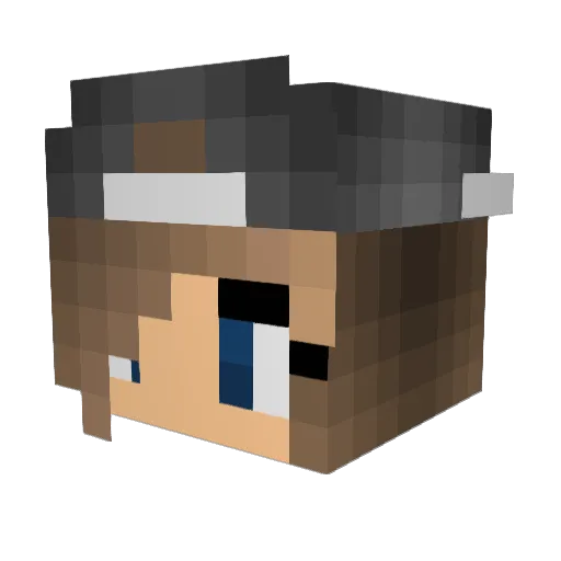 Skaly05 Minecraft avatar head, 3D render