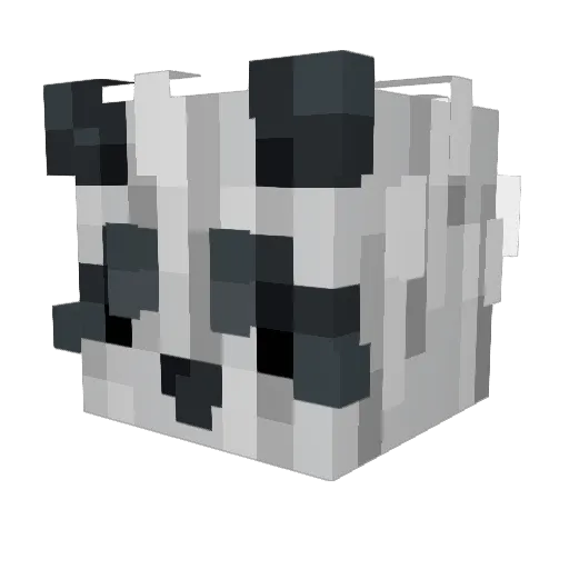 Skamoni Minecraft avatar head, 3D render