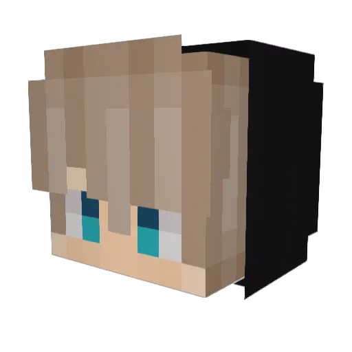 Skampie Minecraft avatar head, 3D render