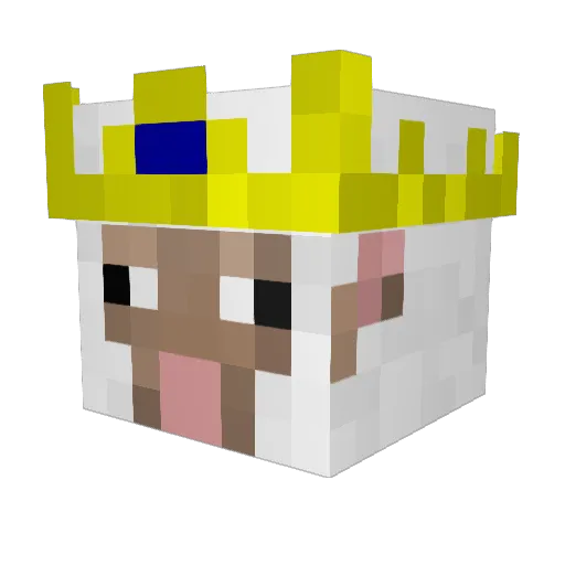 SkankySheep Minecraft avatar head, 3D render