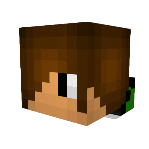 Skanto Minecraft avatar head, 3D render