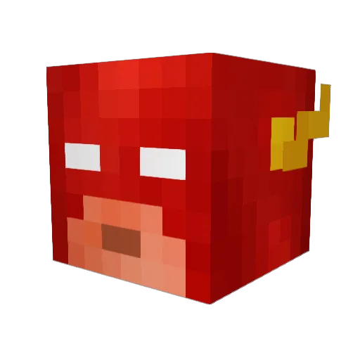 Skaraborn Minecraft avatar head, 3D render