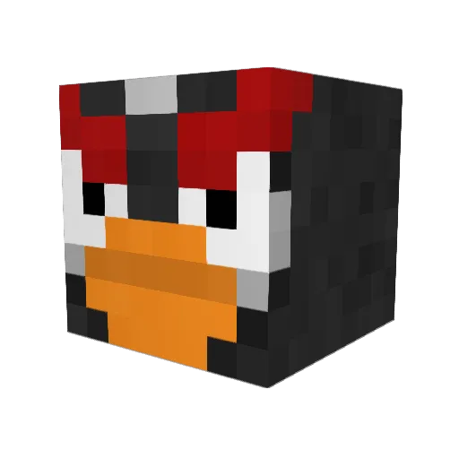 Skarbimierz Minecraft avatar head, 3D render