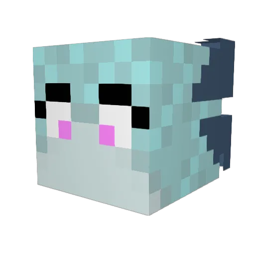 SkaredSkull Minecraft avatar head, 3D render