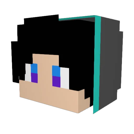 Skari0n Minecraft avatar head, 3D render