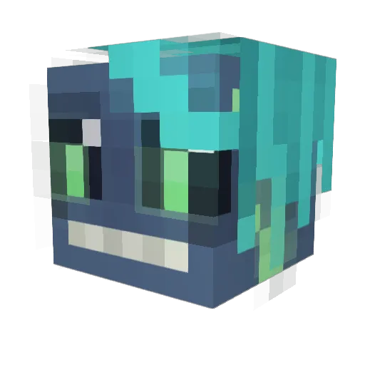 Skarislav Minecraft avatar head, 3D render