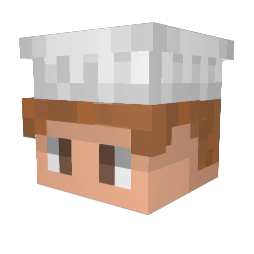 Skarlyne12 Minecraft avatar head, 3D render