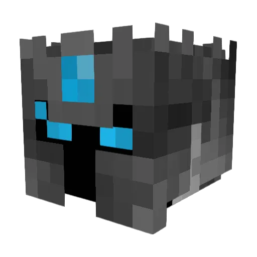 Skarpel Minecraft avatar head, 3D render