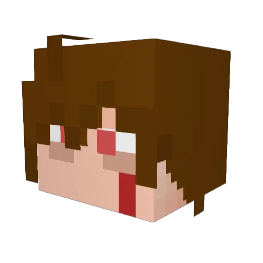 Skarr97 Minecraft avatar head, 3D render