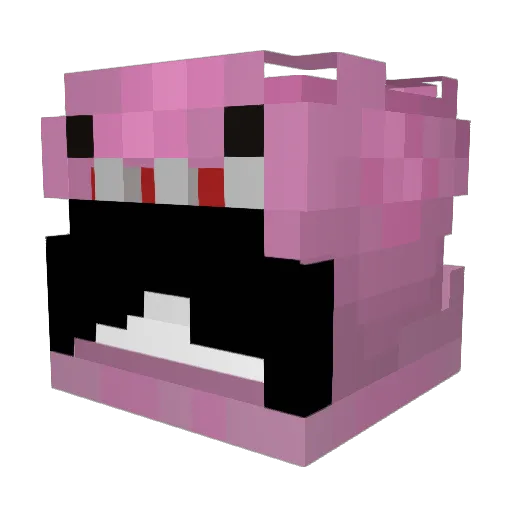 Skarshot Minecraft avatar head, 3D render