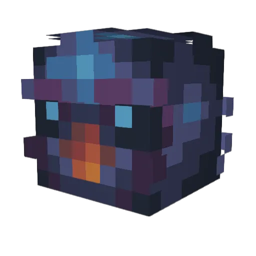 Skarysnakes Minecraft avatar head, 3D render