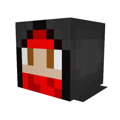 Skarytoes Minecraft avatar head, 3D render