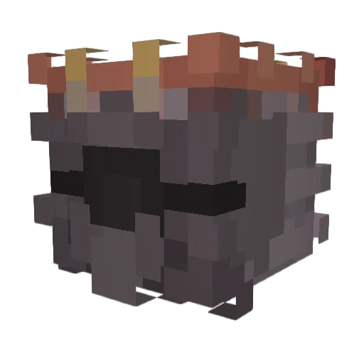 Skaryton Minecraft avatar head, 3D render