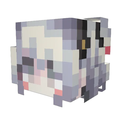 SkateLars97 Minecraft avatar head, 3D render