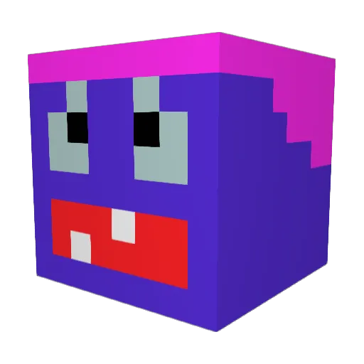 Skatebird1001 Minecraft avatar head, 3D render