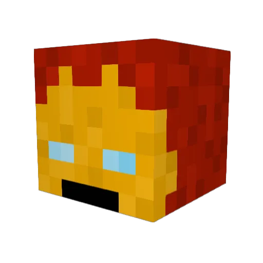 Skateboard010100 Minecraft avatar head, 3D render