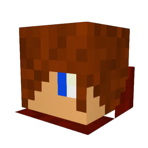 Skateman03 Minecraft avatar head, 3D render