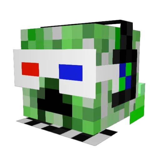 Skater_fun Minecraft avatar head, 3D render