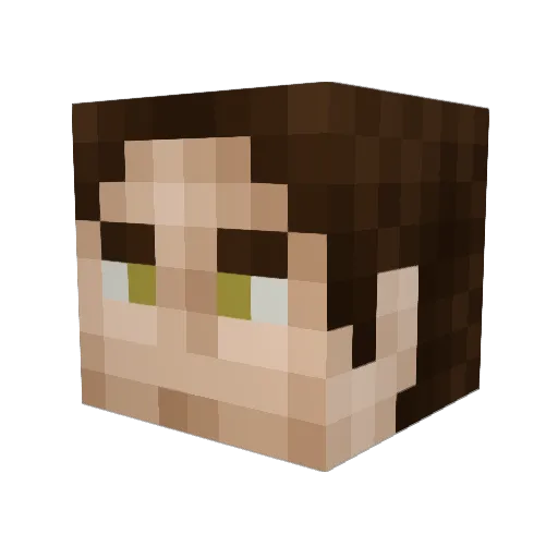 Skaterluke2012 Minecraft avatar head, 3D render