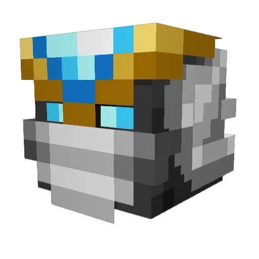 Skatttt Minecraft avatar head, 3D render