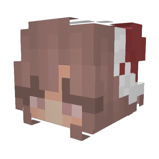 Skauradakichan Minecraft avatar head, 3D render