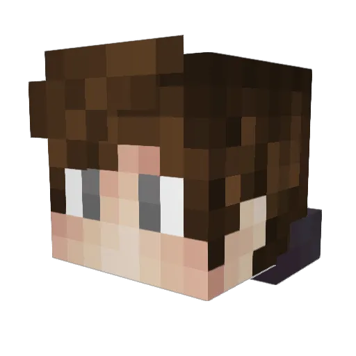 SkautR3tr0 Minecraft avatar head, 3D render