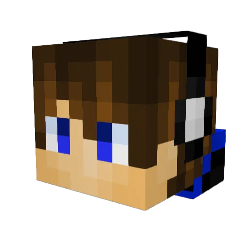 SkayGamer Minecraft avatar head, 3D render