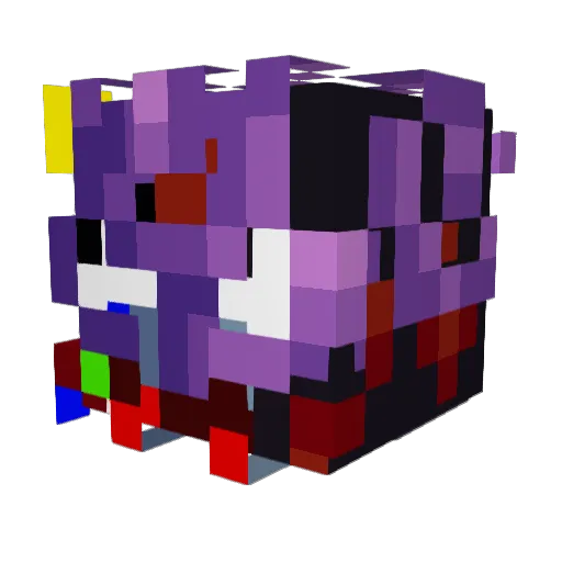 SkayderH Minecraft avatar head, 3D render